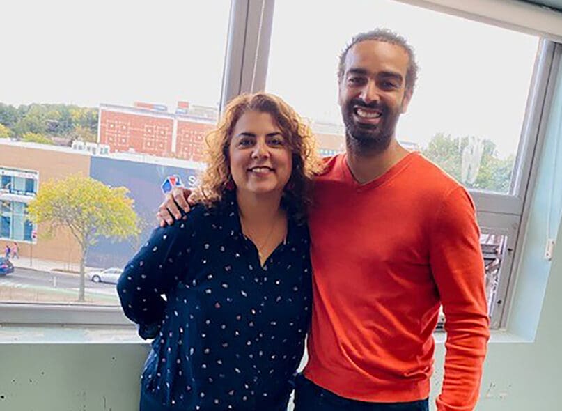 Marcela Casteneda with Rolando Gonzalez