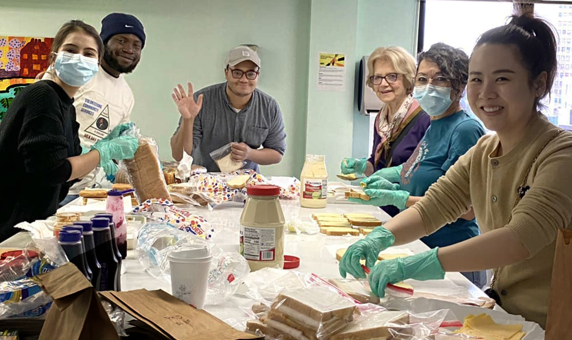 Volunteers were hosted at four locations