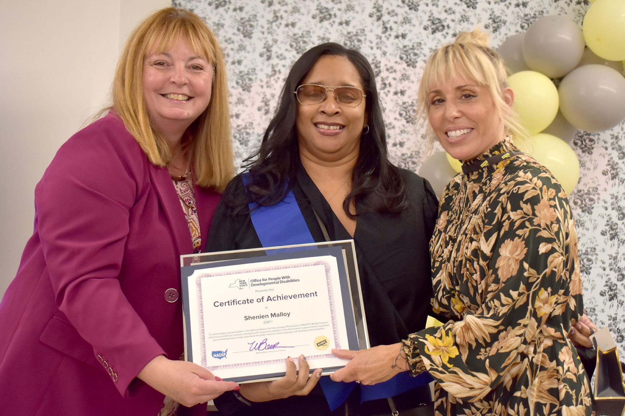 Recognizing October's NADSP E-Badge Academy Graduates | AHRC New York City