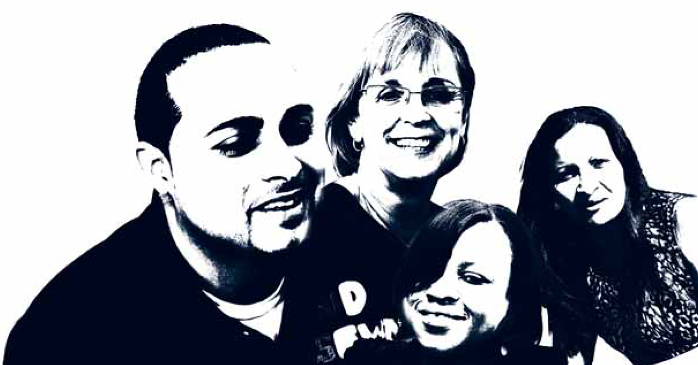 AHRC family members, Donna Parrish, Warionex Santiago, Marie Claudette St. Cloud, and Glery Cruz