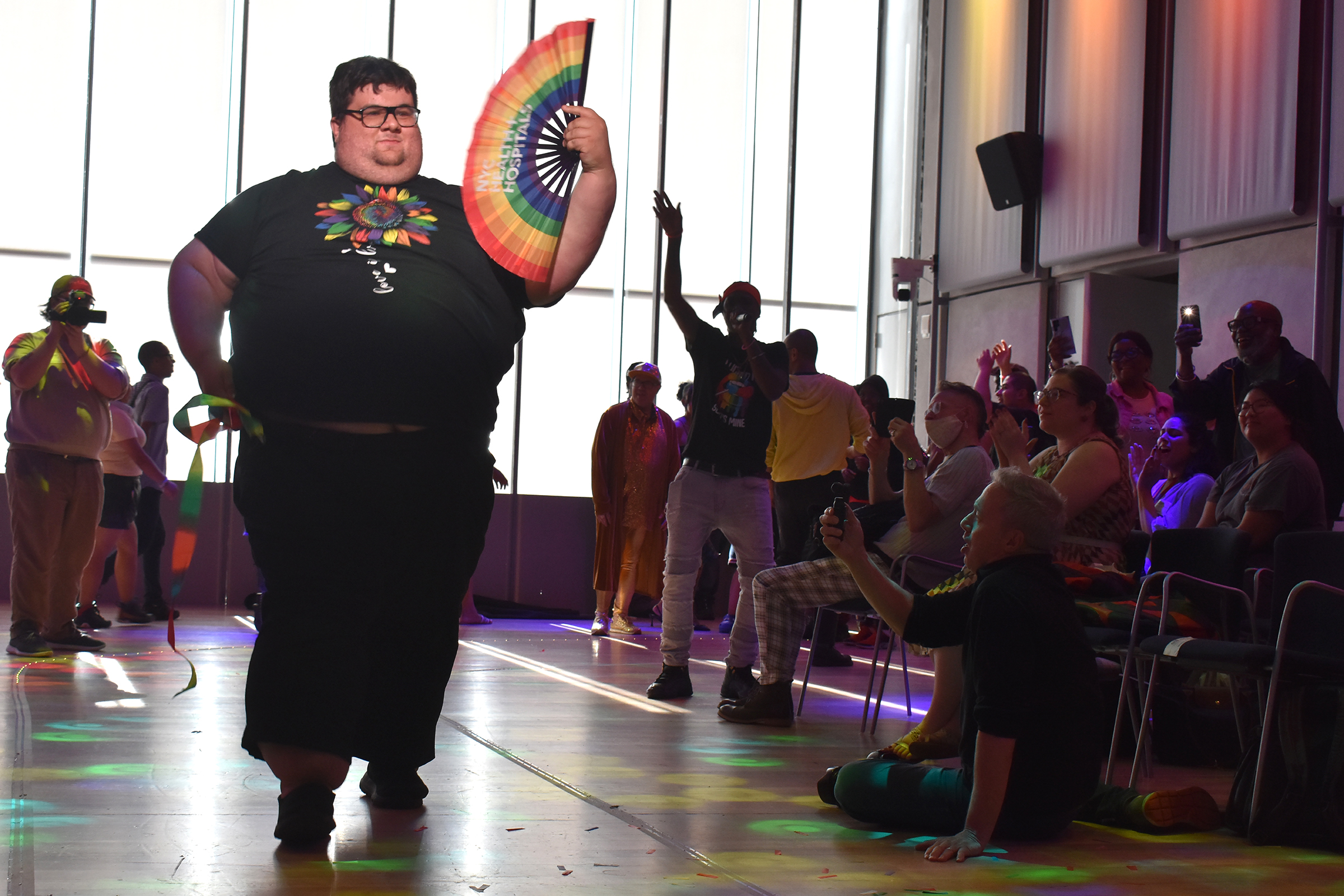 Michael Carbonaro walked the runway during the event's finale