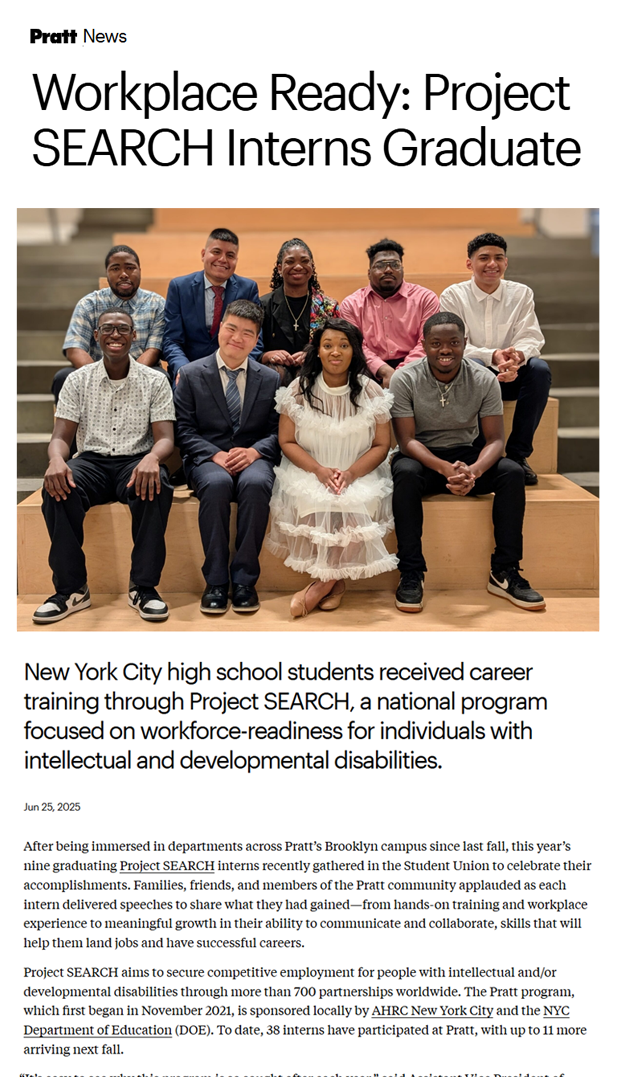 Pratt article clipping
