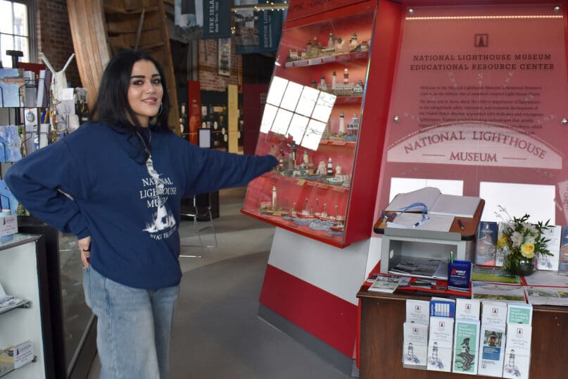 Jewel Mansfield at the National Lighthouse Museum