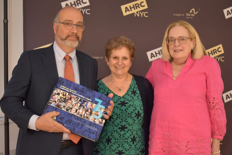 Outgoing Board President Ray Ferrigno with his wife and incoming Board President, Pat Murphy