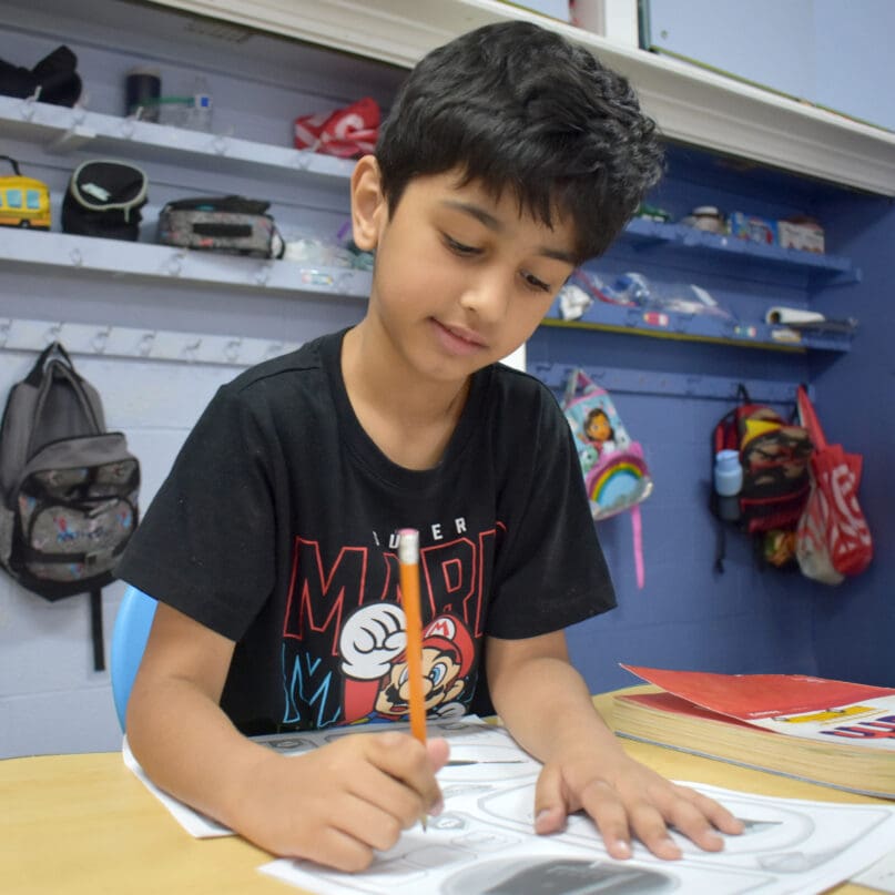 A student at James P. Murphy Staten Island Preparatory School
