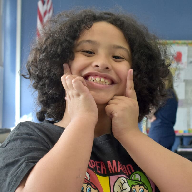 A student at James P. Murphy Staten Island Preparatory School