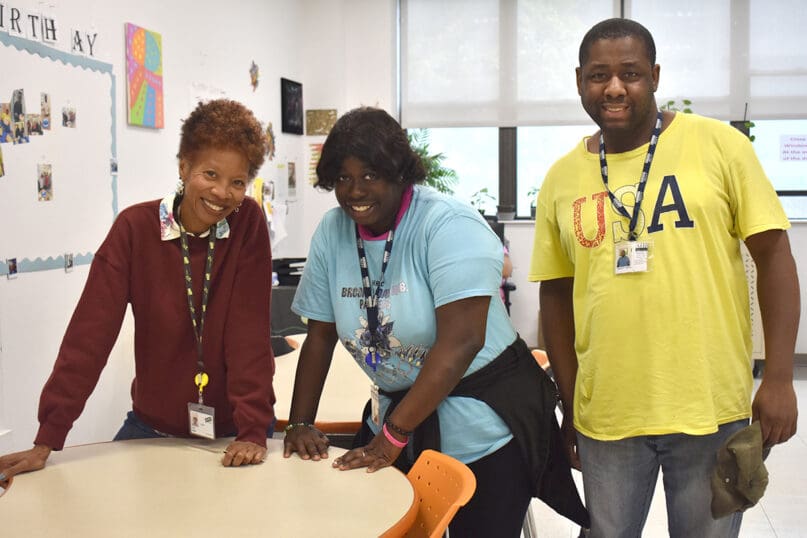 Taryn Harris with Rebecca Previl and Travis Massey