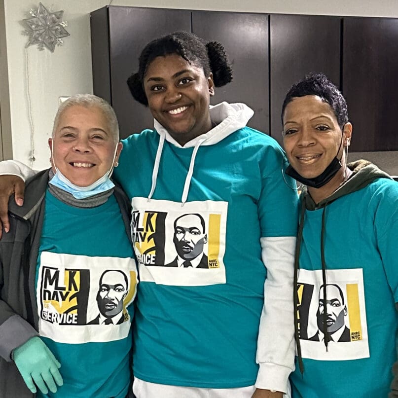 Wanda Brown with her colleagues