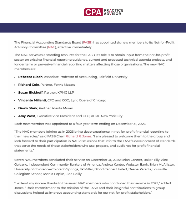 CPA Advisor article clipping