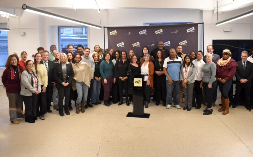 AHRC NYC's 2026 Service Excellence Award recipients with AHRC NYC leadership and Board Members