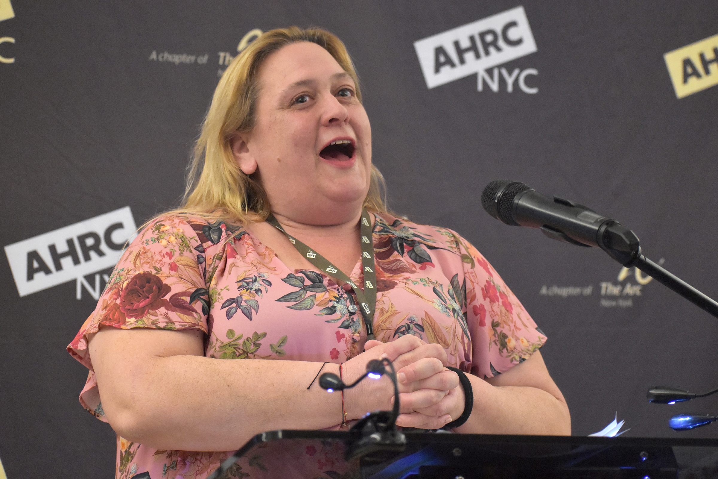 Christine De Angelo Dodd represented Kathy Broderick Award honorees, 2026 Staff Recognition Event