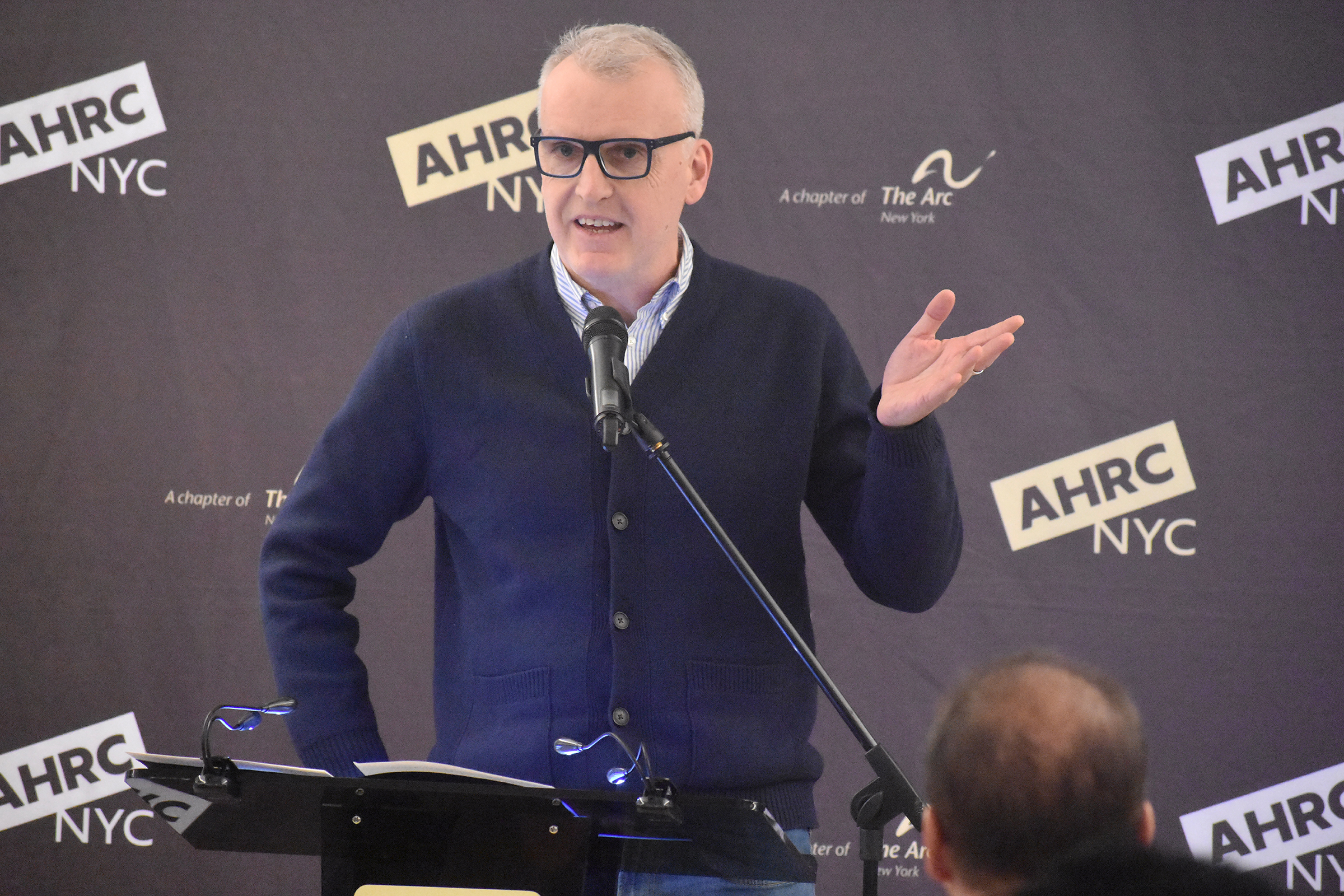 Eamon O'Tuama, Program Director, Day Services, repesented Milestone Employment Anniversary celebrants at the Staff Recognition Event