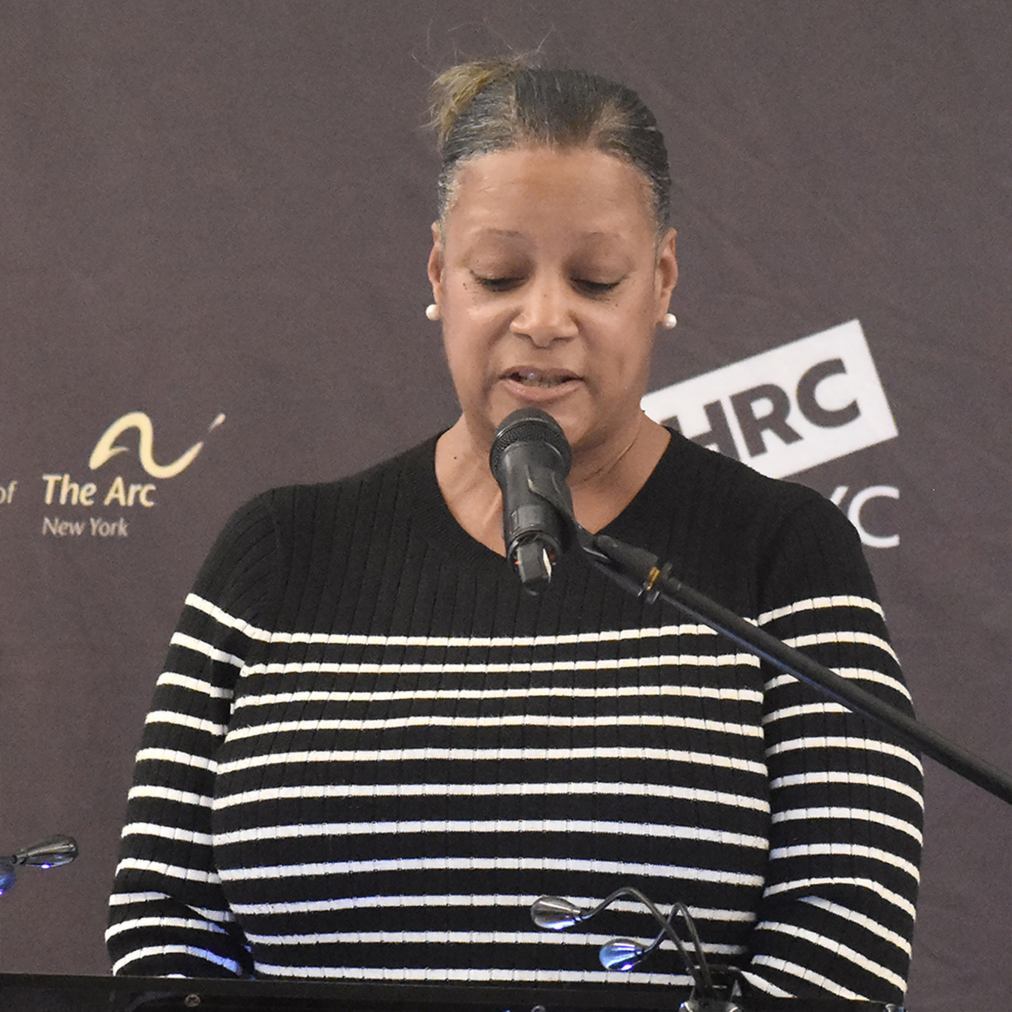 Tasha Saffold, Director of Financial Control and Cost Containment, represented AHRC NYC's Service Excellence Award honorees.