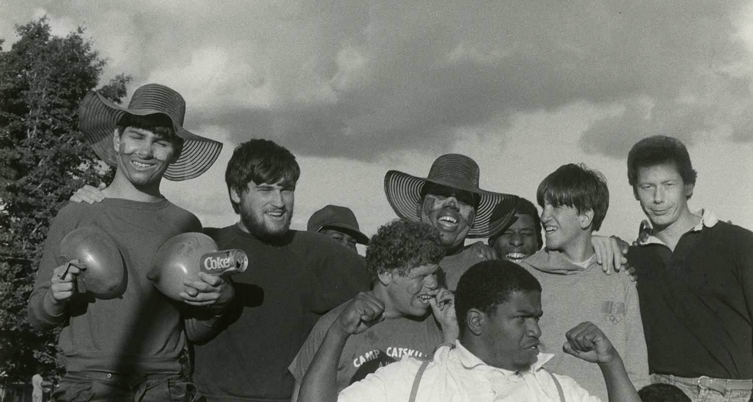 A group of men at Camp Catskill