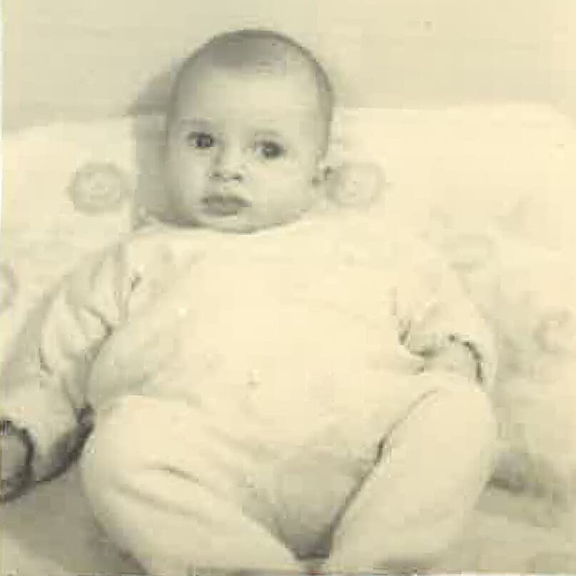 Archival photo of Jerry Greenberg at 3 months