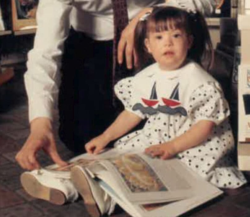 Childhood photo of Melissa Riggio