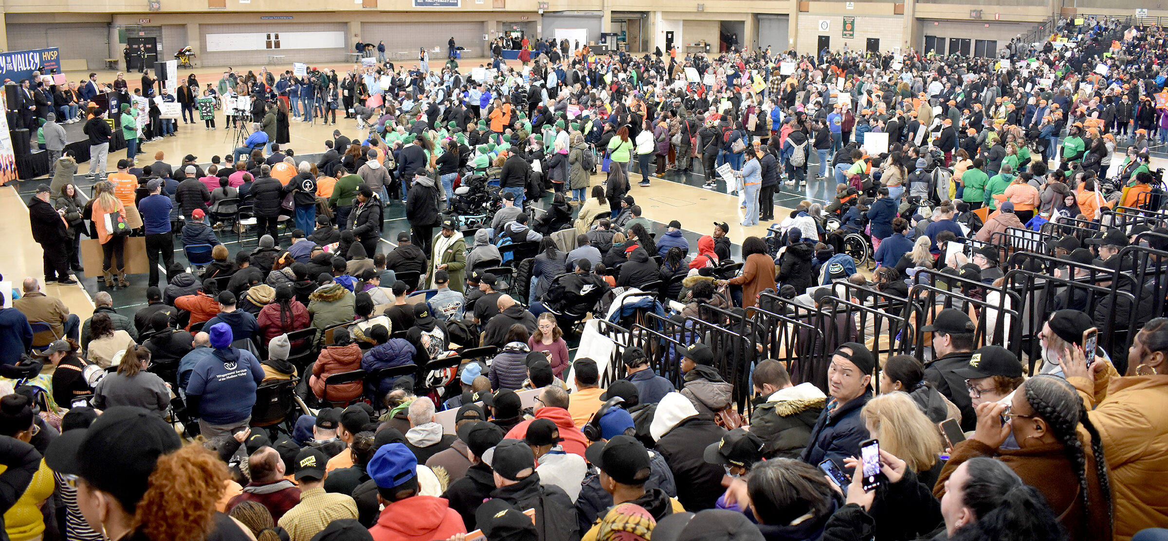 More than 3200 advocates gathered at Rockland Community College to call for a 4 percent targeted inflationary increase