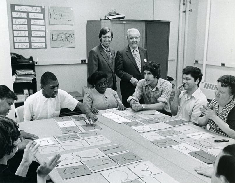 Senator William Conklin visits occupational training center