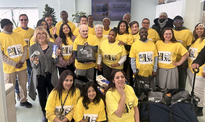 Volunteers at Joseph T. Weingold Center in Elmhurst, Queens