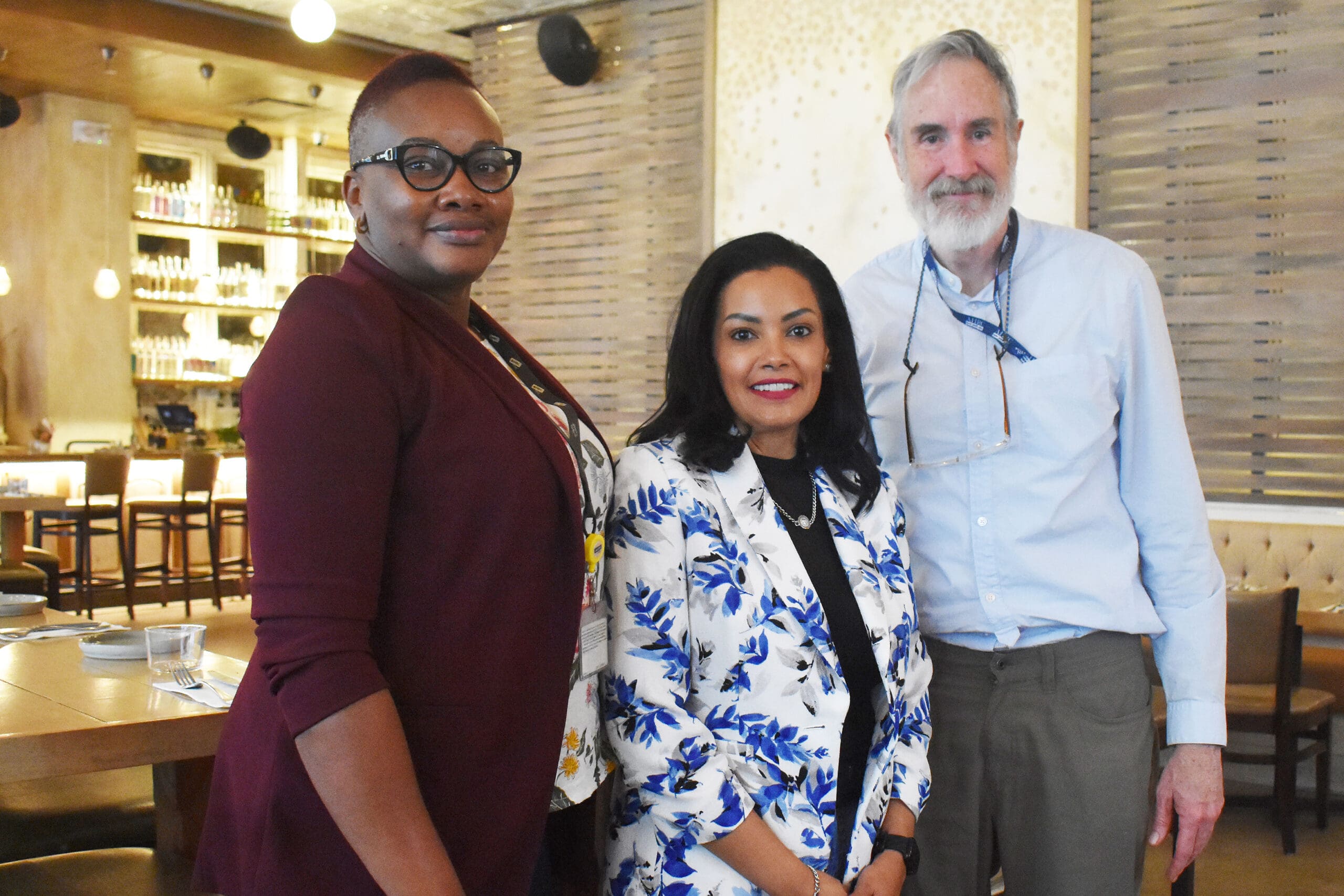 Colleen Wharton with Jessica Colon and Robert Peters
