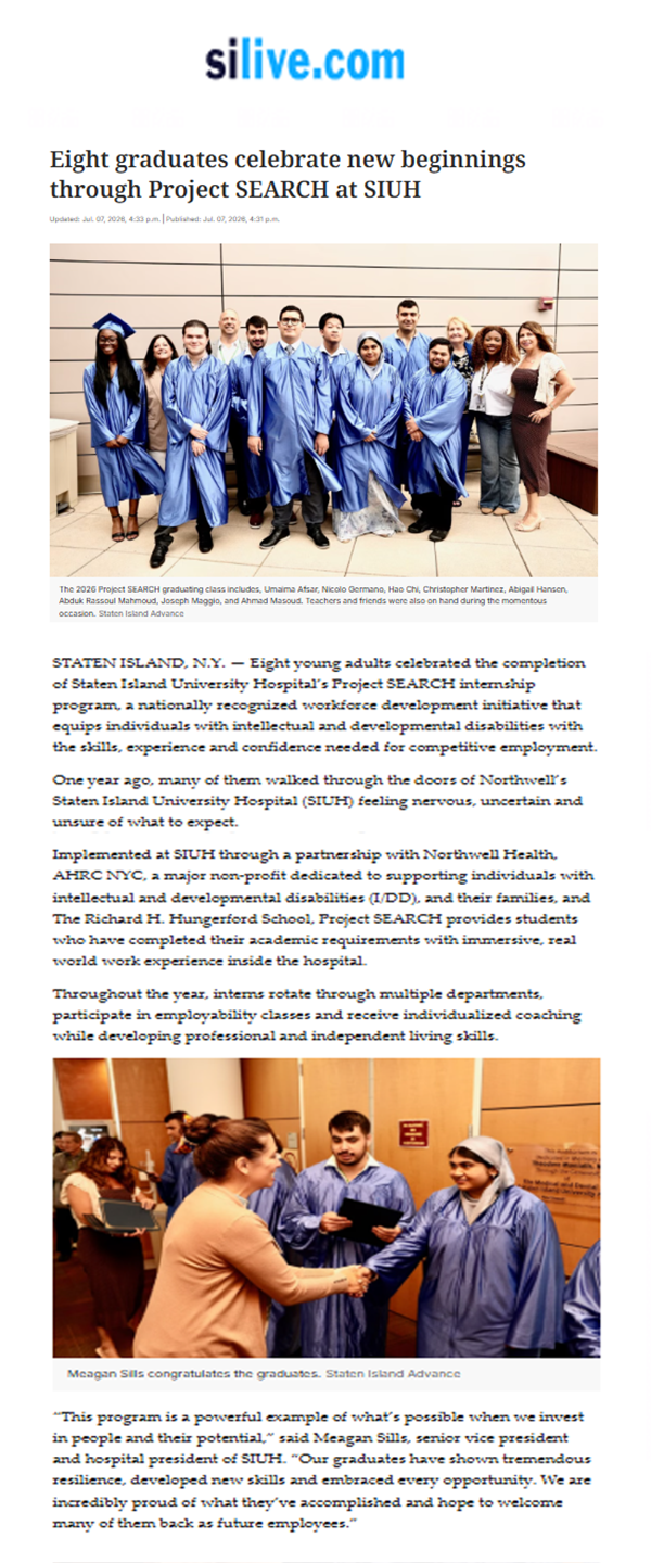 silive Project SEARCH article clipping
